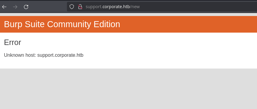 contact redirects to support.corporate.htb