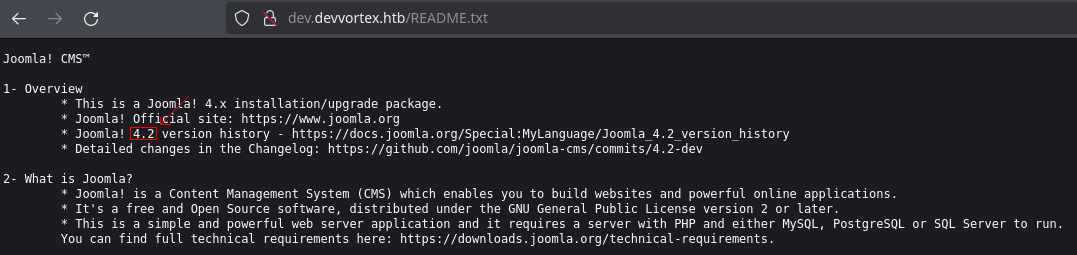 README version