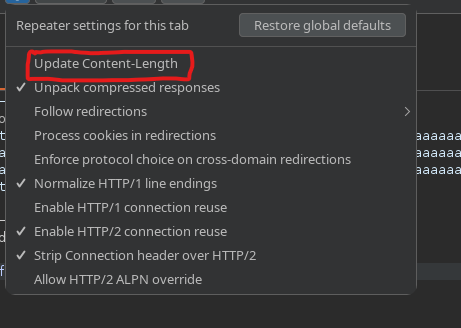 Disabling Update Content-Length