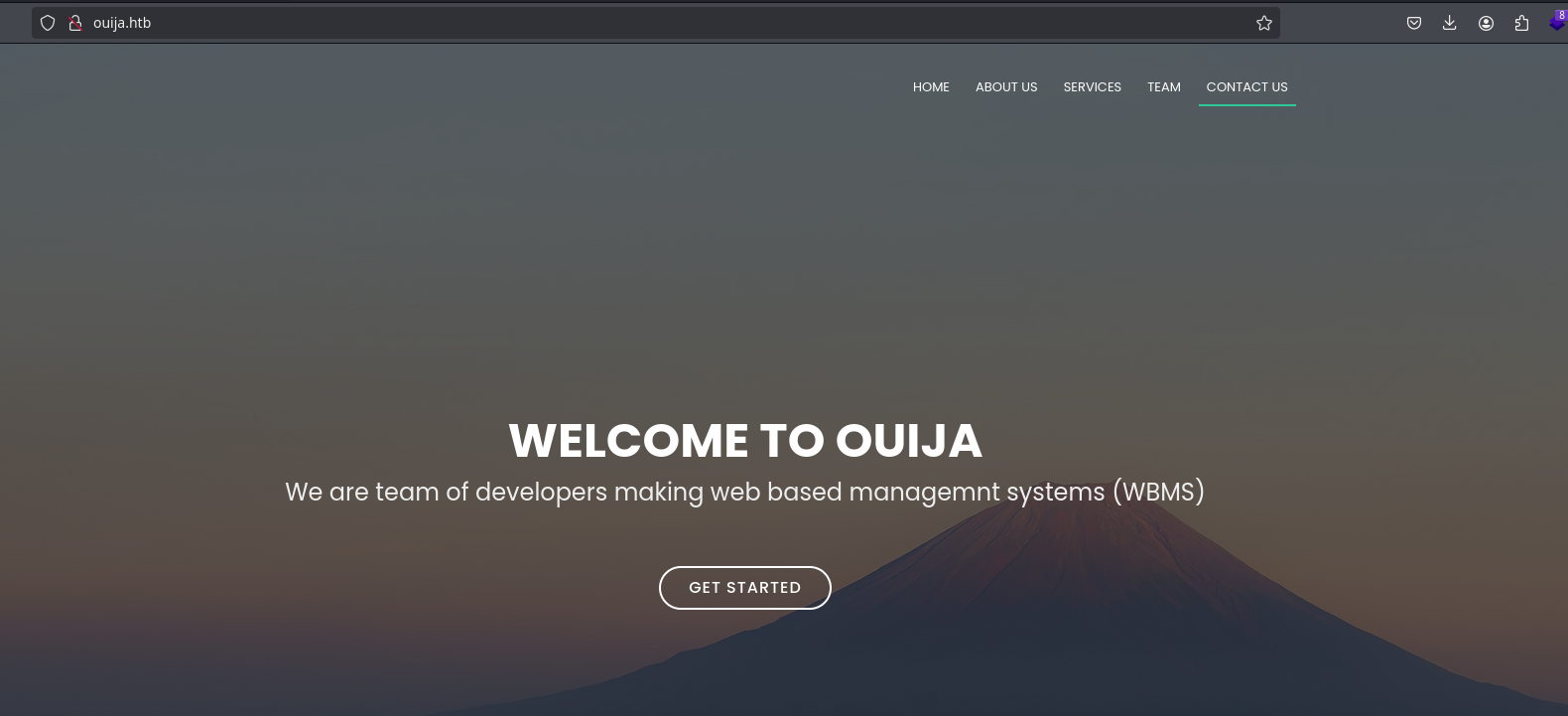 ouija.htb in browser