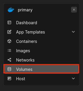 volumes button