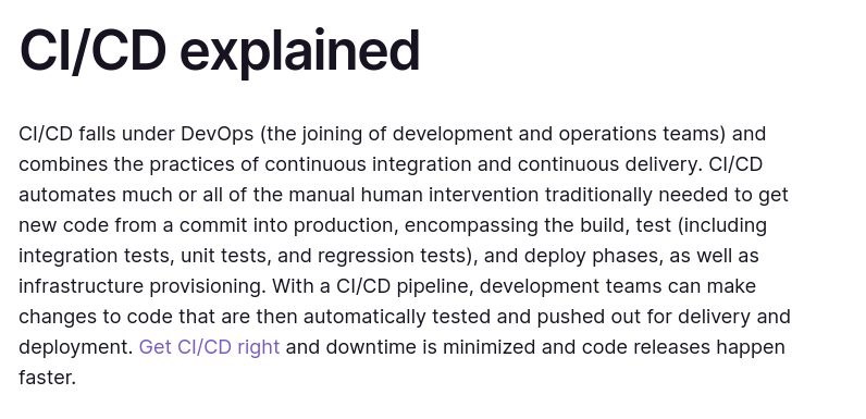 what is CI/CD